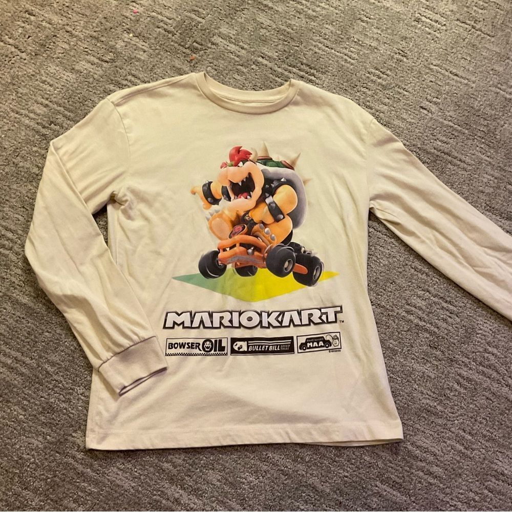 Mario Kart Kids Long Sleeve Shirt